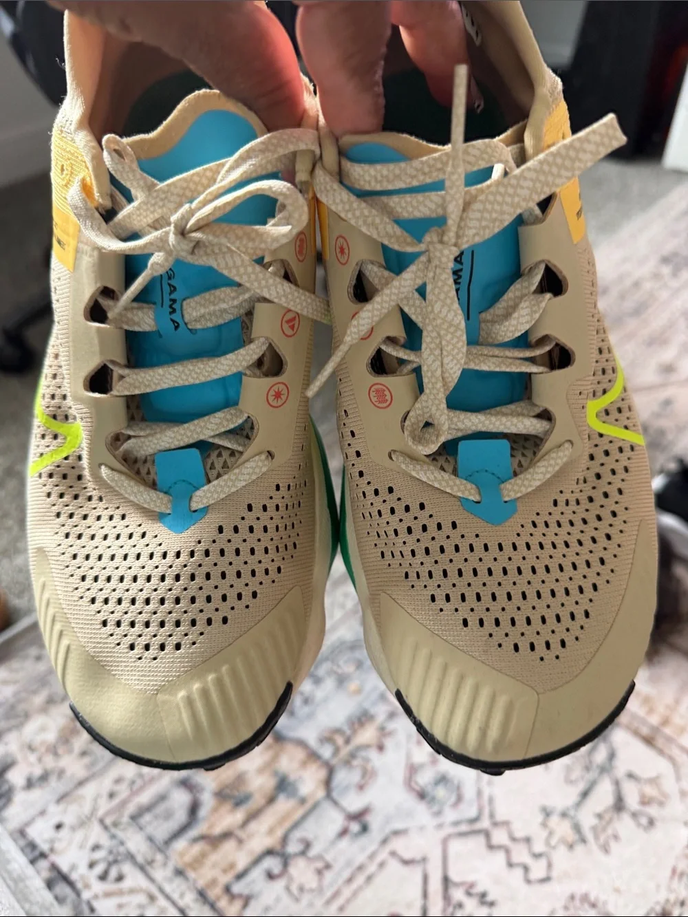 Nike Women’s Zoom X Sneakers - Beige/Yellow/Green/Blue size 8.5